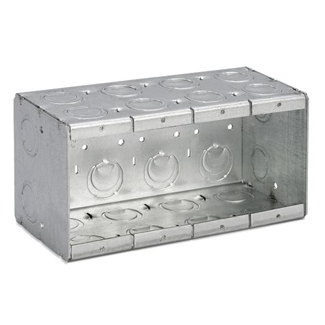 switch box steel|4 gang metal switch box.